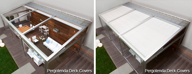 Corradi Pergotenda® Deck Cover, Deck Covering, roof over deck, patio roof riser near Eugene, Oregon (OR)