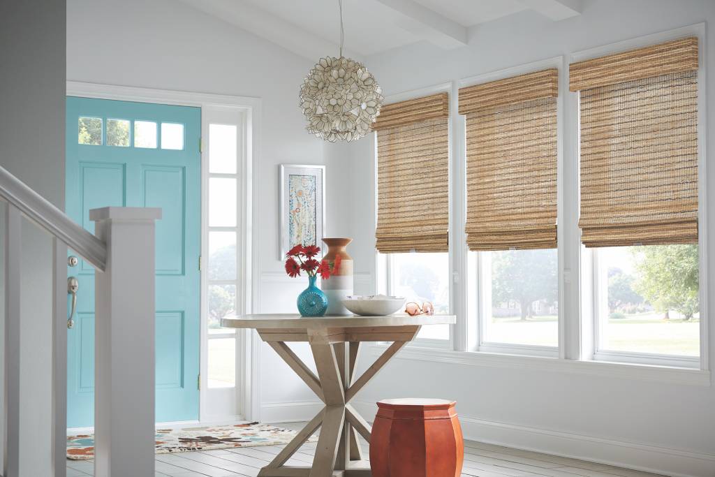 Hauser Shade Natural Woven Shades, woven wood shades, bamboo blinds, window treatments near Eugene, Oregon (OR)