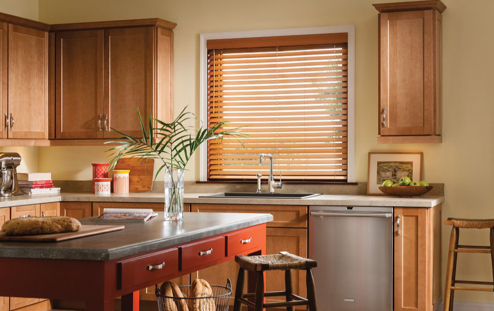 wooden window blinds