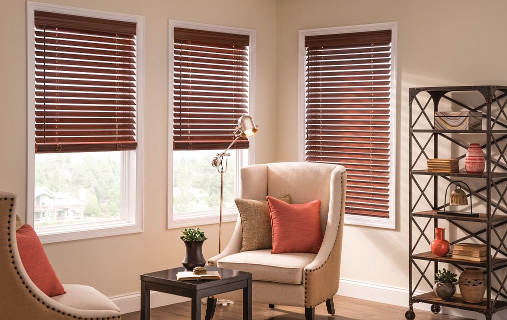 wooden window blinds